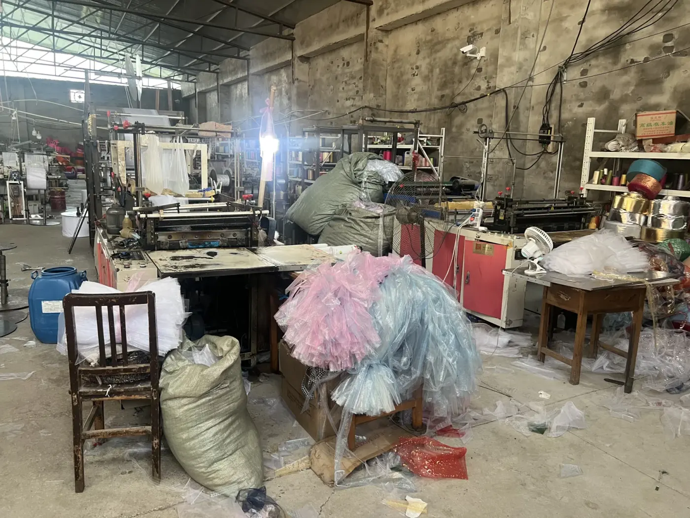 裁切工位 — 束口袋 生產工序
