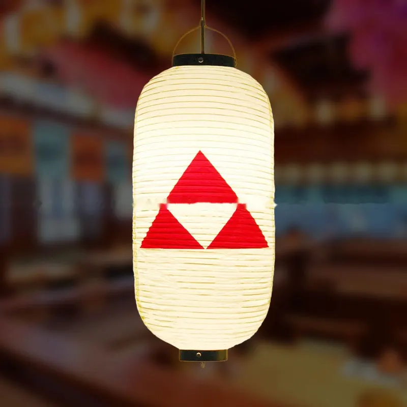 PVC Oval Japanese Crest Printed Lantern — Japanese crest pattern 005