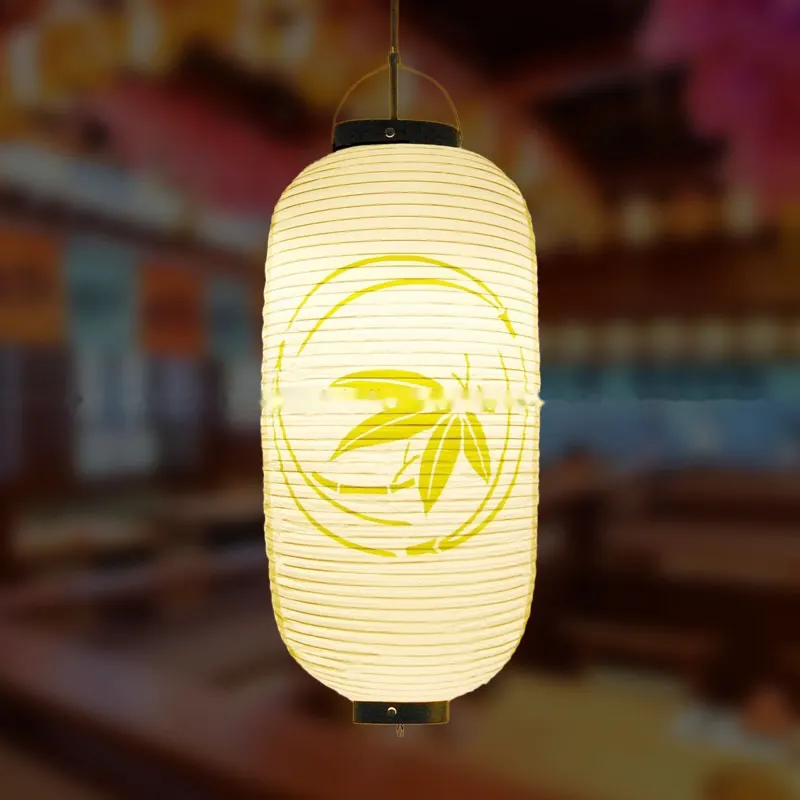 PVC Oval Japanese Crest Printed Lantern — Japanese crest pattern 012