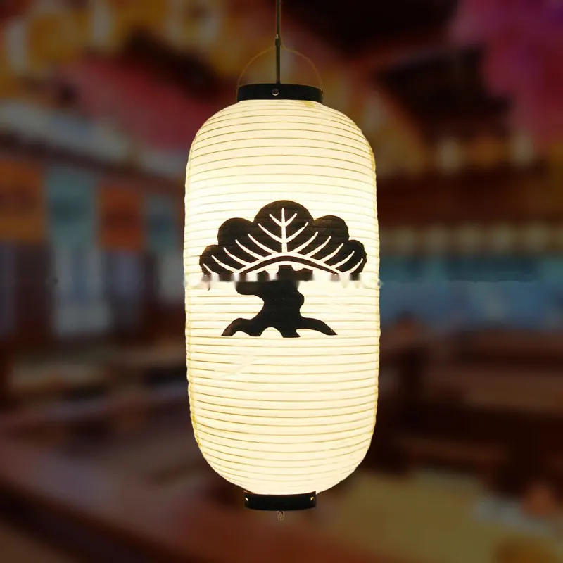 PVC Oval Japanese Crest Printed Lantern — Japanese crest pattern 016